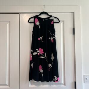 Lauren Ralph Lauren Women's Sleeveless Shift Dress Black White‎ Pink Size 4